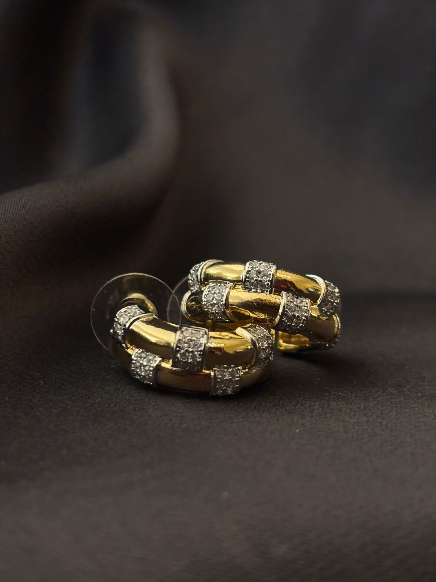 Diamond Halo Küpe (küçük boy)