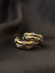Diamond Halo Küpe (küçük boy)