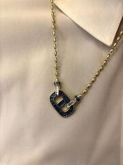 Elegant Circle Kolye (Mavi)