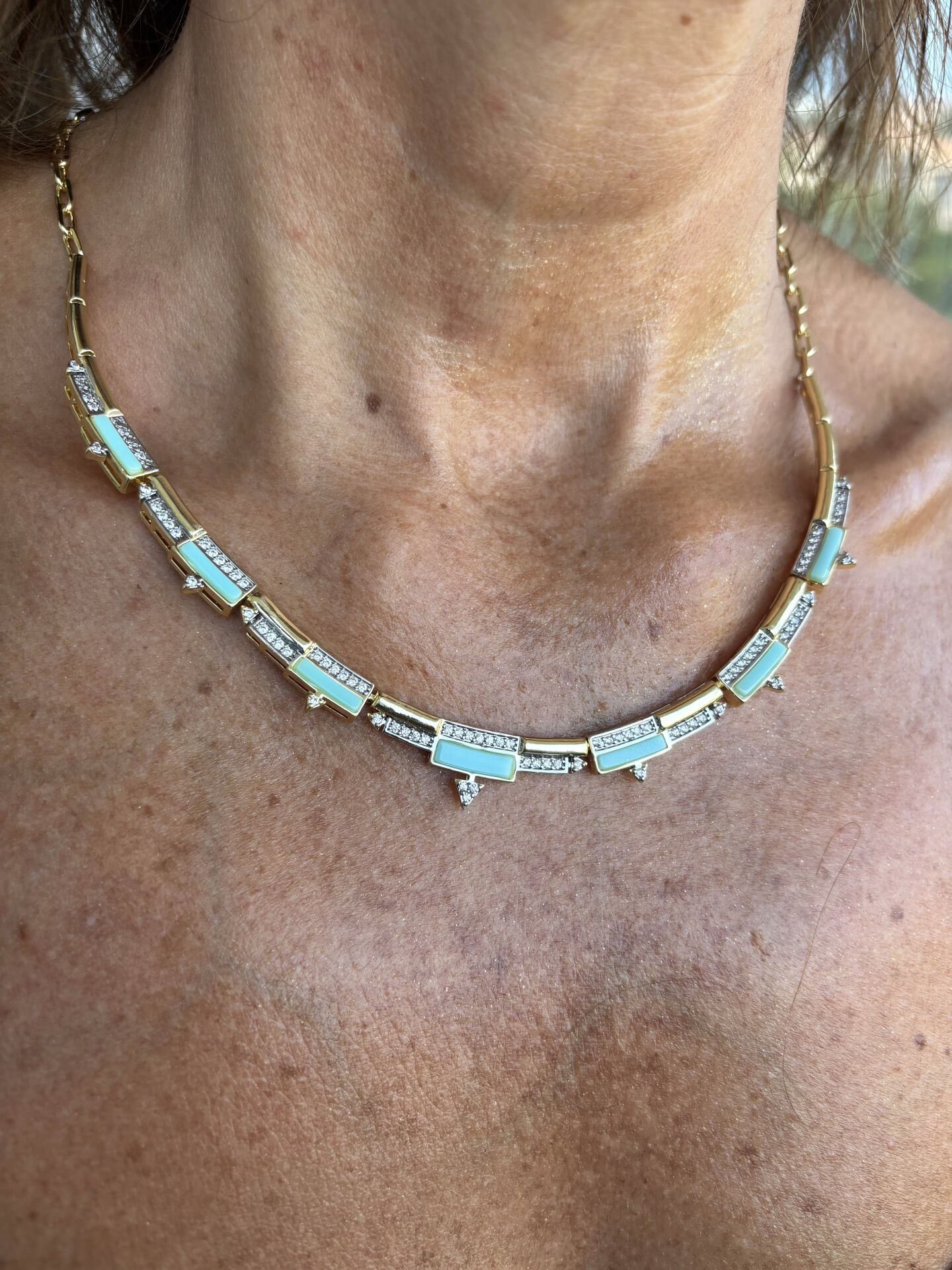 Coeur de Perle Kolye (Su yeşili)