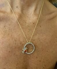 Bee Circle Kolye