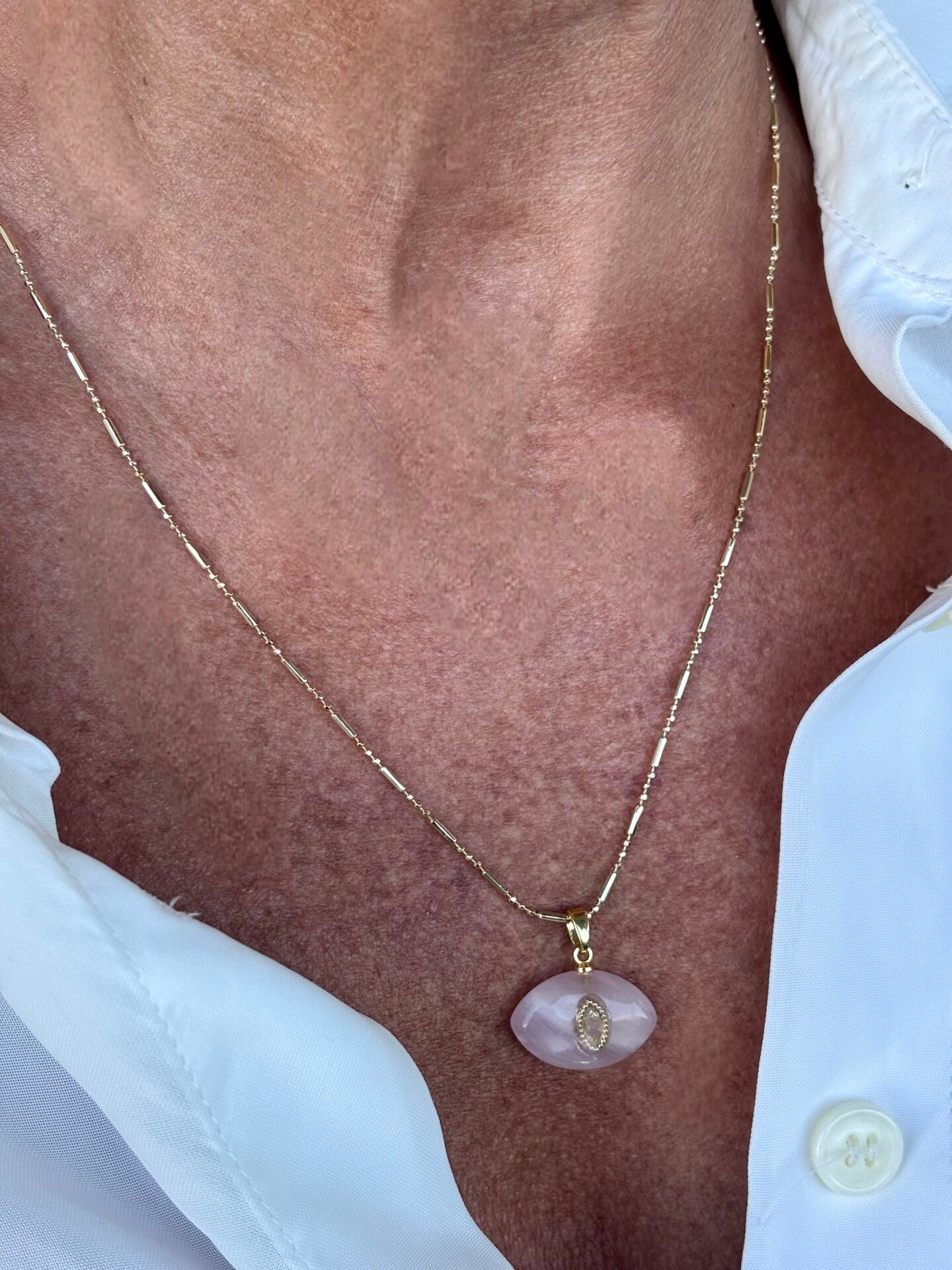 Lueur Rose Kolye