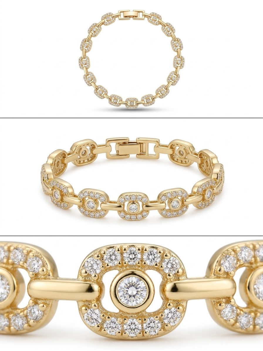 L’Or Blanc Bileklik