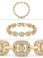 L’Or Blanc Bileklik